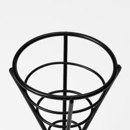 Корзинка для картофеля фри Доляна «Лукси», 10×10×14.5 см, нержавеющая сталь, чёрная