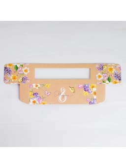 Коробка для макарун, кондитерская упаковка, «8 марта» 18×5.5×5.5 см