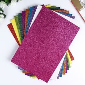 Фоамиран глиттерный Magic 4 Hobby10 шт., 20×30 см, 2 мм