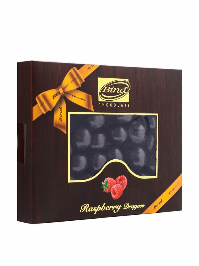 Шоколадное драже «Малина в темном шоколаде», Золотой Новый Год, 100 г