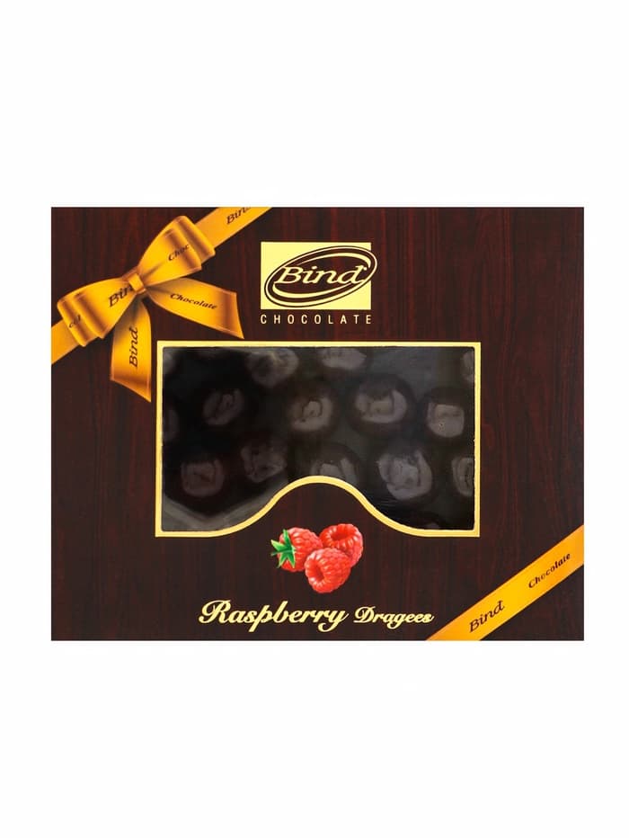 Шоколадное драже «Малина в темном шоколаде», Золотой Новый Год, 100 г