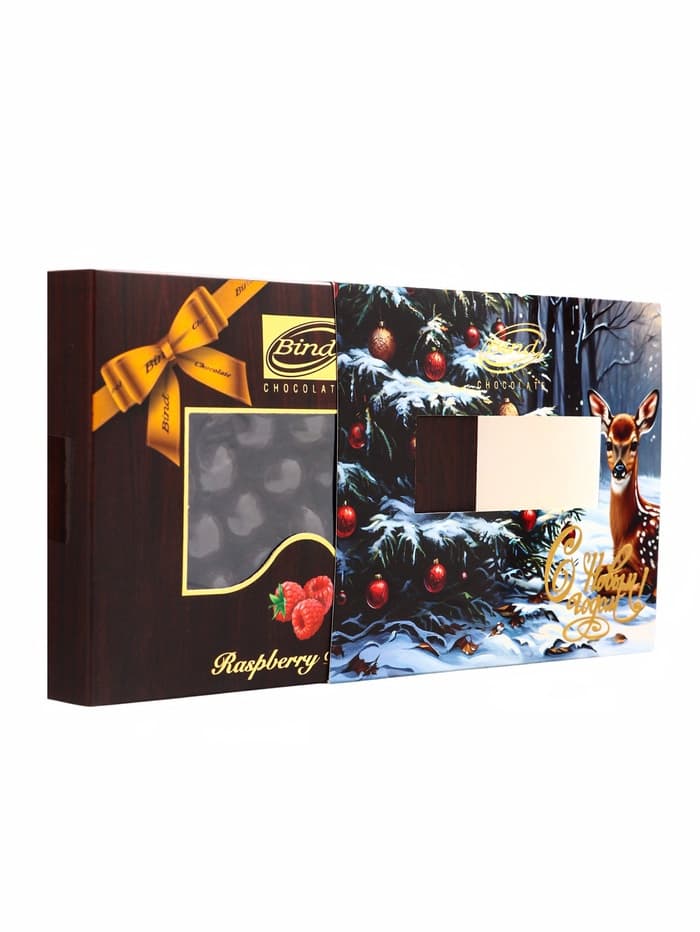 Шоколадное драже «Малина в темном шоколаде», Золотой Новый Год, 100 г