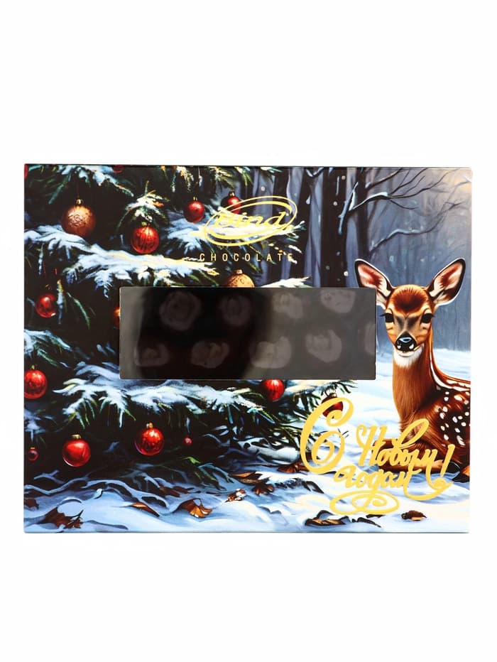 Шоколадное драже «Малина в темном шоколаде», Золотой Новый Год, 100 г