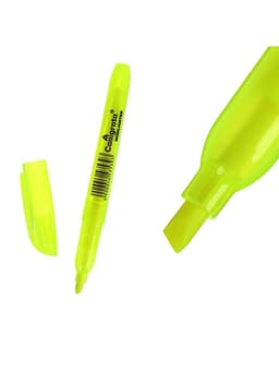 Маркер-текстовыделитель Calligrata, скошенный наконечник, узел 5 мм, жёлтый