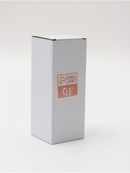 Органайзер для ватных палочек и дисков, с крышкой, 2 секции, 6.7×19 см, прозрачный