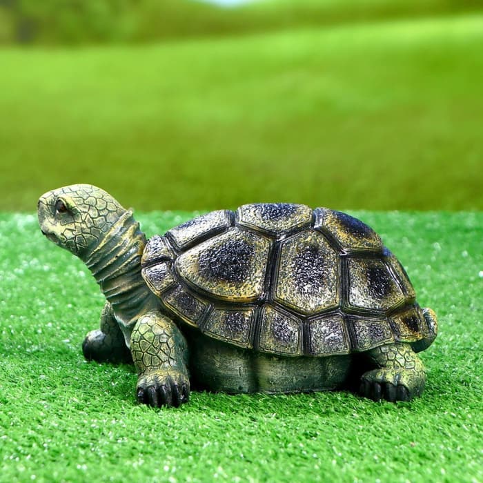 Садовая фигура из полистоуна «Черепаха», 28×22×17 см