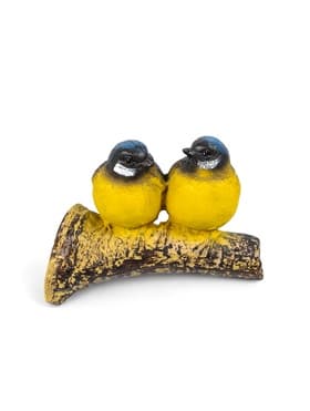 Садовая фигура из полистоуна «Синицы на ветке», подвесная, 16×12×12 см