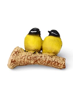 Садовая фигура из полистоуна «Синицы на ветке», подвесная, 16×12×12 см