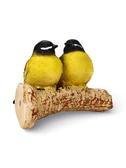 Садовая фигура из полистоуна «Синицы на ветке», подвесная, 16×12×12 см