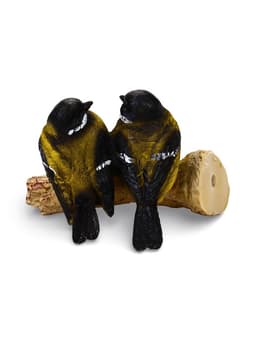 Садовая фигура из полистоуна «Синицы на ветке», подвесная, 16×12×12 см