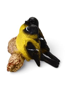 Садовая фигура из полистоуна «Синицы на ветке», подвесная, 16×12×12 см