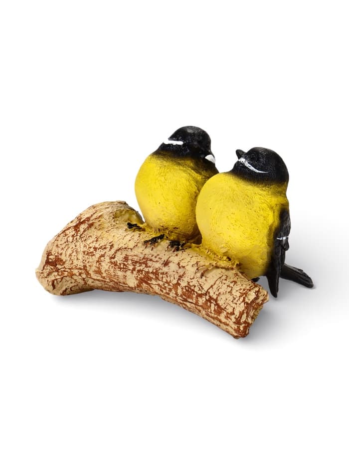 Садовая фигура из полистоуна «Синицы на ветке», подвесная, 16×12×12 см