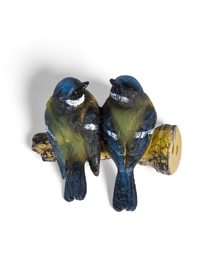 Садовая фигура из полистоуна «Синицы на ветке», подвесная, 16×12×12 см