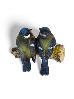 Садовая фигура из полистоуна «Синицы на ветке», подвесная, 16×12×12 см