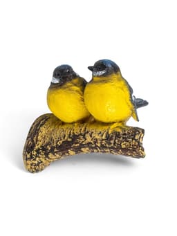 Садовая фигура из полистоуна «Синицы на ветке», подвесная, 16×12×12 см