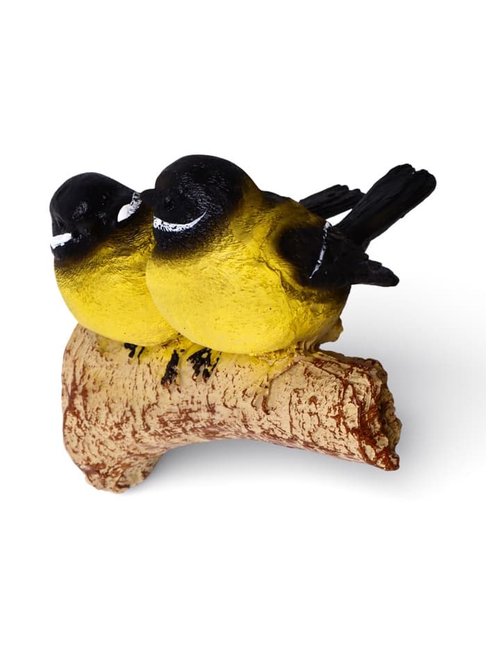 Садовая фигура из полистоуна «Синицы на ветке», подвесная, 16×12×12 см