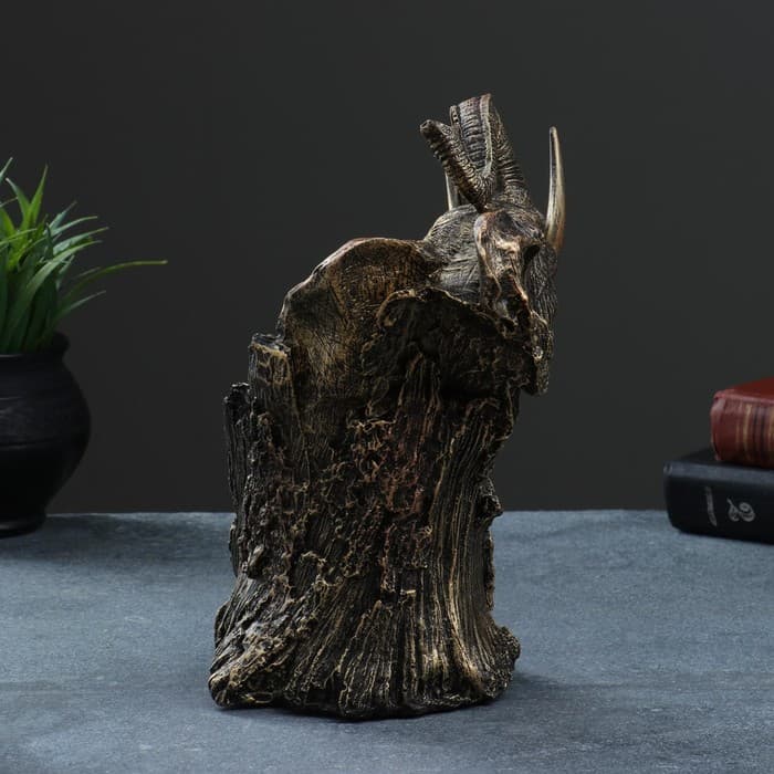 Подставка для бутылки «Слон», под бронзу, 14×13×25 см