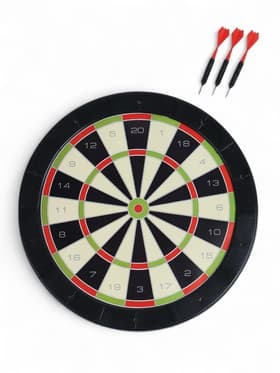 Дартс «ЕВРО», d=43 см, толщина 3 см, 2 дротика, дротик 13.5×2.5 см