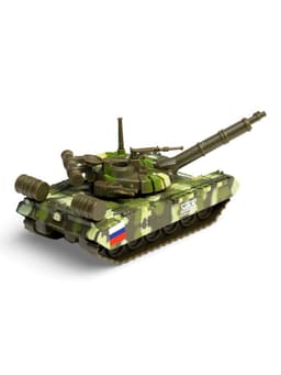 Машинка металлическая «Танк T-90» 12 см, подвижные детали, инерционная