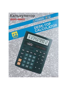 Калькулятор настольный, 12-разрядный, SDC-888T, питание от батарейки