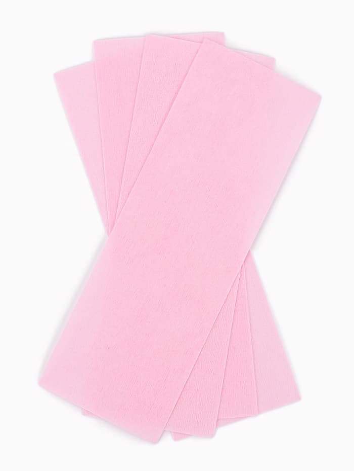 Полоски для депиляции, 20×7 см, 100 шт., розовые