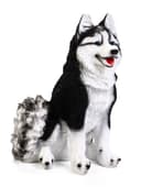 Садовая фигура из полистоуна «Хаски», 37×20×27 см