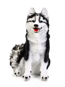 Садовая фигура из полистоуна «Хаски», 37×20×27 см