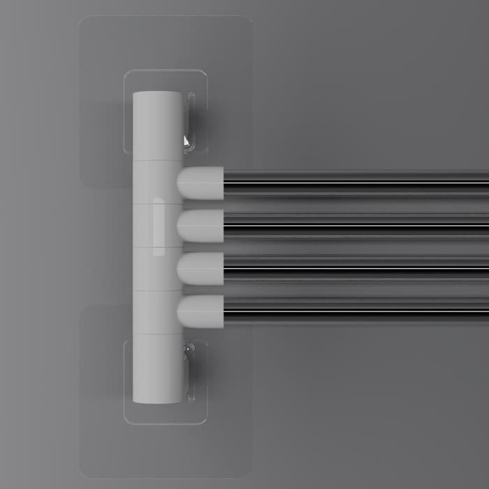 Держатель для полотенец, 4 спицы, на липучках