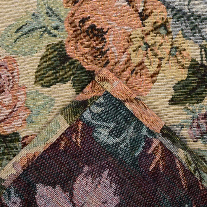 Покрывало гобеленовое «Этель. Пионы», 140×200 см
