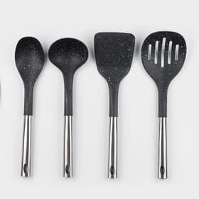 Набор кухонных принадлежностей Доляна «Космос», 4 предмета, чёрный