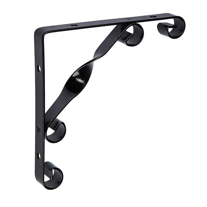 Кронштейн ТУНДРА, LIGHT, 150×150, металл, черный