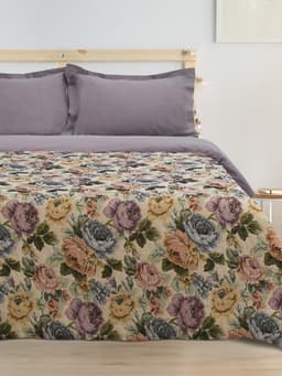 Покрывало гобеленовое 1.5-спальное «Этель. Пионы», 120×200 см, 300 г/м²