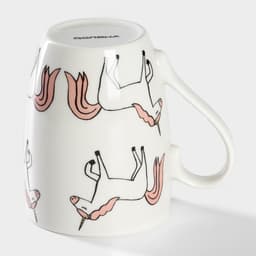 Кружка Доляна «Единорожки», 350 мл, фарфор, белая