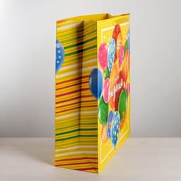 Пакет подарочный ламинированный, упаковка, XXL «С Днём Рождения!», 61×46×20 см