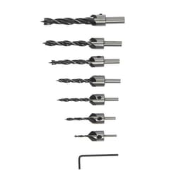 Набор сверл с зенкером ТУНДРА, 3-4-5-6-7-8-10 мм, 7 шт.