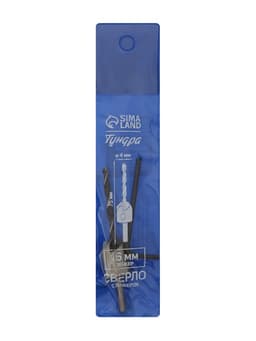 Сверло с зенкером ТУНДРА, 4×75 мм