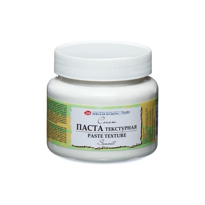 Паста текстурная ЗХК «Сонет», 500 мл, белая тонкая, акриловая