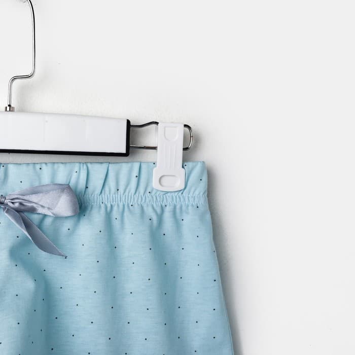 Пижама женская (шорты, топ) KAFTAN «Горошек», размер 40-42, голубая