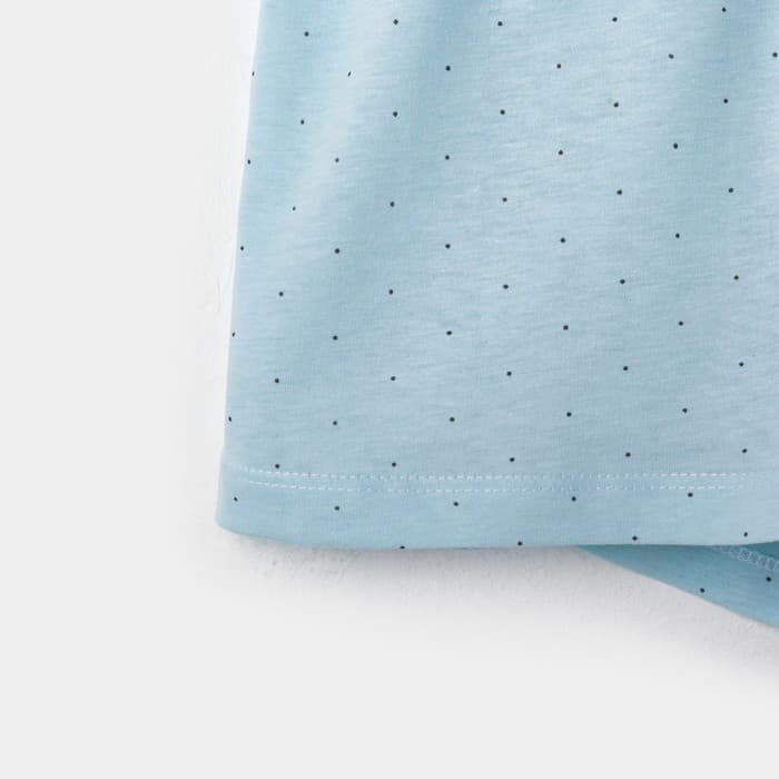 Пижама женская (шорты, топ) KAFTAN «Горошек», размер 40-42, голубая