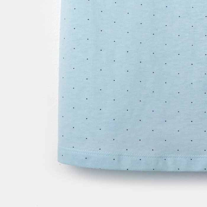 Пижама женская (шорты, топ) KAFTAN «Горошек», размер 40-42, голубая