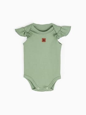 Боди для девочки «Крошка Я» Nature, зелёное, рост 68-74 см