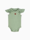 Боди для девочки «Крошка Я» Nature, зелёное, рост 68-74 см