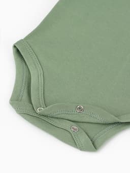 Боди для девочки «Крошка Я» Nature, зелёное, рост 68-74 см