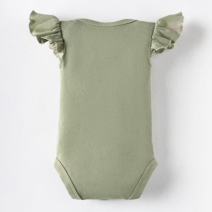 Боди для девочки «Крошка Я» Nature, зелёное, рост 68-74 см