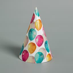 Колпак праздничный бумажный «С днём рождения»