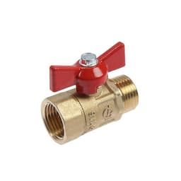 Кран шаровой «ГАЛЛОП» ПРАКТИК DN-15 131, внутренняя/наружная резьба 1/2", «бабочка»