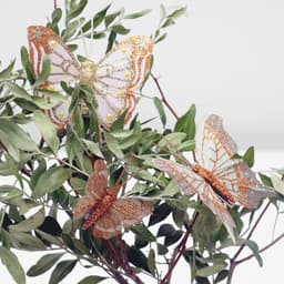 Бабочка для декора и флористики, на прищепке, пластиковая, МИКС, 5 см и 8 см