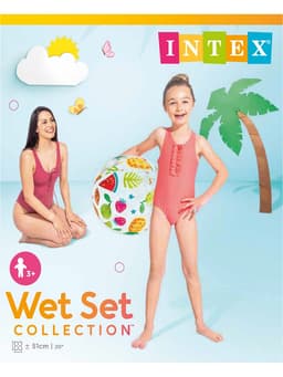 Мяч пляжный INTEX «Узоры» 59040NP, d=51 см, от 3 лет, МИКС