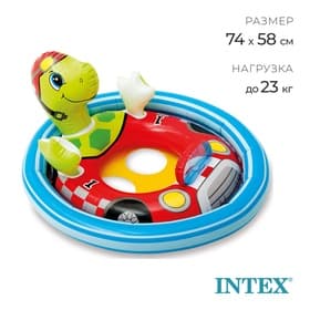 Круг для плавания «Зверюшки», с сиденьем, от 3-4 лет, МИКС, 59570NP INTEX
