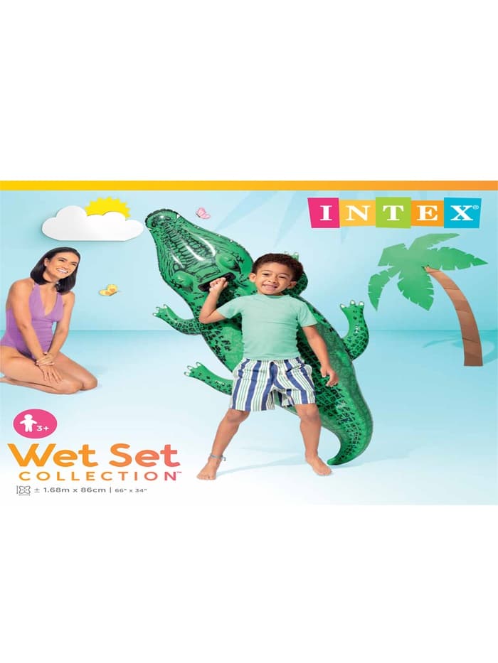 Игрушка для плавания INTEX «Крокодил» 58546NP, 168×86 см, от 3 лет